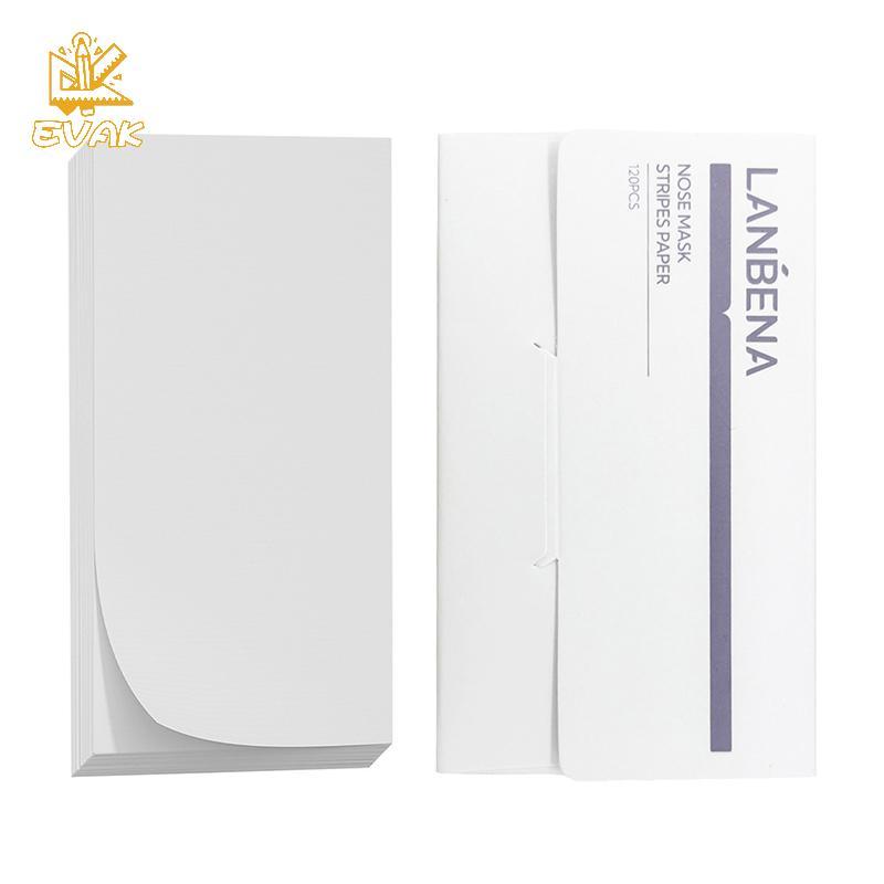 Alittlesetrtu 120 Chiếc Đầu Giấy Loại Bỏ Thực Vật Lỗ Chân Lông Mũi Mụn Sạch Chấm Lột Mặt nạ Bùn Điều Trị Phụ Kiện Chăm Sóc Da VN