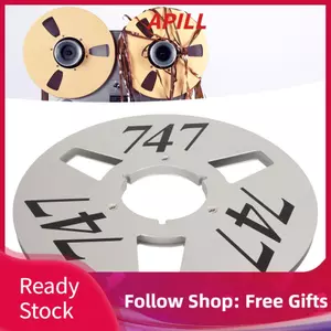 apill Cuộn băng trống chuyên nghiệp 3 lỗ 1/4 10 inch Pickup hợp kim nhôm cho người chơi (Bạc)