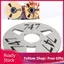 apill Cuộn băng trống chuyên nghiệp 3 lỗ 1/4 10 inch Pickup hợp kim nhôm cho người chơi (Bạc)