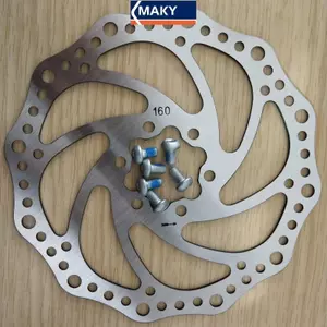 MAKY 160mm Đĩa Phanh Điện Xe Tay Ga Phanh Xe Đạp Đĩa Phanh Thiết Bị Xe Đạp Leo Núi Đĩa Phanh Đĩa Có Thể Điều Chỉnh Phanh Đĩa Caliper VN