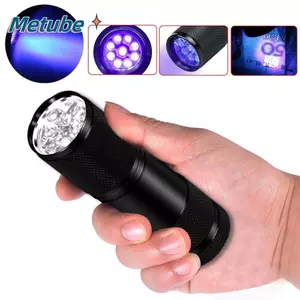 Đèn phát hiện đèn pin LED METUBE 9 Đèn pin UV bền 395nm