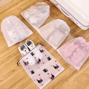 IAPPORTUNIA 10 Túi Đựng Giày, Túi Đựng Giày Chống Bụi Nơ Thỏ, Bộ Dụng Cụ Sắp Xếp Giày Chống Ẩm Hoạt Hình Có Thể Tái Sử Dụng