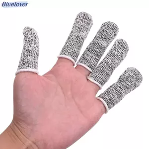Bluelover 10 Cái Ngón Tay Cots Bảo Vệ Ngón Tay Cái Chống Cắt Đầu Ngón Tay Tay Linh Hoạt Bảo Vệ Ngón Tay Cots DIY Làm Việc Mới