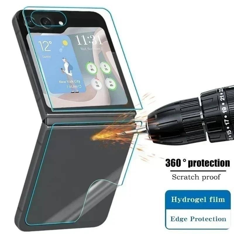 Phim Mềm Hydrogel 3 Trong 1 Ultra HD Cho Oppo Find N3 Flip Có Thể Gập Lại Điện Thoại Hydrogel Bảo Vệ Màn Hình Cho Oppo Find N2 Flip Back Phim Mềm