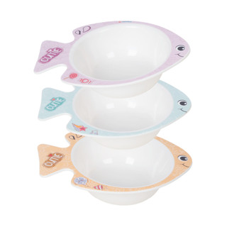 Chén hình cá trẻ em 300ml nhựa VIỆT NHẬT - Chén ăn cơm, canh, ăn dặm cho bé mẫu giáo - 6802