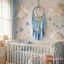 Feather Dream Catcher Treo Tường Bohemian Handmade Dệt Trang Trí Phòng Ngủ Pampas Cỏ Dạ Quang Hạt Trang Trí