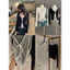 𝐌𝐈𝐄𝟗𝟔 𝐱 𝐖𝐆𝐖𝐄|Set Áo Nữ 2 Món – Áo cardigan dệt kim mỏng dài tay + Áo Lưới Phối Ren Buộc Dây Ôm Eo W6683#