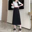 S-3XL Nữ Lưng Chia Chấm Bodycon Váy Nữ Thời Trang Màu Đen Chắc Chắn Công Sở Váy Midi