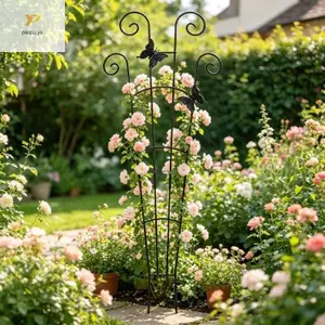 PPY Sắt Cây Trellis Trong Nhà Có Thể Xếp Chồng Cây Trellis Leo Cây Nhỏ Leo Núi Trellis Cho Chậu Cây Leo Núi