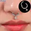 Bluelover Thời Trang Pha Lê Thép Không Gỉ Septum Hoop Cliers Mũi Nhẫn Nữ Tragus Sụn Xoắn Xuyên Vòng Bông Tai Trang Sức Mới