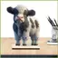 Cao Nguyên Đồ Trang Trí Bò Hoạt Hình Dễ Thương Hình Bò Hoạt Hình Bò Sưu Tập Các Bức Tượng Nhỏ Cao Nguyên Bò Bàn gelhvn