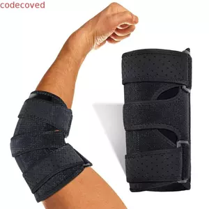 Nẹp khuỷu tay CODECOVED, Hỗ trợ ổn định khuỷu tay tay dày, Dây đai có thể tháo rời chống trượt có thể điều chỉnh thoải mái Bảo vệ khớp tay Đi bộ đường dài
