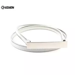 KUZHEN Đàn Hồi Vàng Dây Xích Thắt Lưng Nữ Bạc Kim Loại Thắt Lưng Lá Co Giãn Thắt Lưng Vàng Váy Riem SKinnny HOT