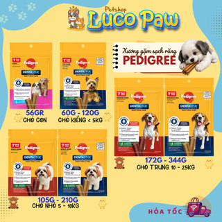 Gói Bánh Thưởng PEDIGREE DENTASTIX Đủ Vị Xương Gặm Sạch Răng Cho Chó, Bổ Sung Vitamin