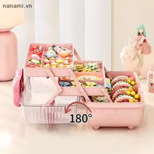 Dụng cụ sắp xếp kẹp tóc nhiều lớp Hộp đựng trang sức cô gái dễ thương Đầu dây hiển thị Ra Hộp đựng phụ kiện tóc trẻ em [VN]