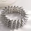 EDIWANY Y2K Punk Vòng Tay, Phụ Kiện Goth Ba Lớp Stud Spiked Chunky Vòng Tay, Vòng Tay Trang Sức Thoáng Mát Thời Trang