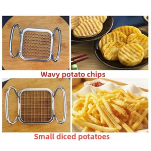 Máy cắt nếp nhăn cho rau củ Gói giá trị 5 món để trang trí Salad tiệc ngày lễ đa năng