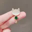 PNPIA- Đá Opal Thanh Lịch Đá Mặt Trăng Mèo Thổ Cẩm Pin Dành Cho Nữ Mèo Con Dễ Thương Động Vật Pha Lê Rỉ Thổ Cẩm Phụ Kiện Quần Áo Quà Tặng Dự Tiệc Tiếp Liệu