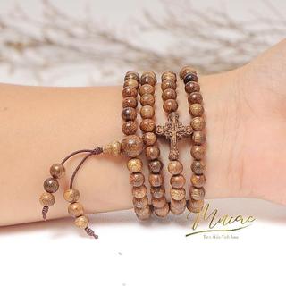 Vòng Trầm 108 Thánh Gia - Trầm Vườn Quảng Nam - Mùi Thơm Ngọt Dịu