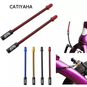 CATIYAHA Ống uốn cong phanh, Khuỷu tay phanh chữ V đa năng bằng hợp kim nhôm, Phụ kiện xe đạp MTB Hướng dẫn cáp mì bằng thép không gỉ