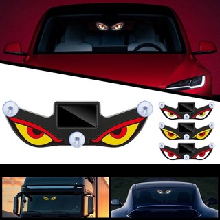 Năng Lượng Mặt Trời Demon 's Eye Car Năng Động Mắt Đèn LED Nhấp Nháy Di Chuyển Mắt Đèn Ô Tô Không Cần Dây