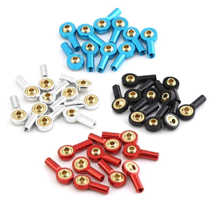 10 Chiếc M2 Bóng Khớp KIT Kim Loại Đa Năng Khớp Bóng Đầu Khóa Lái Pushrod Tie Rod End Mini Thanh Kết Nối Cho Thuyền RC