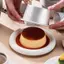 Bộ 4 Chảo Bánh Hợp Kim Nhôm Khay Nướng Tròn Cho Bánh Phô Mai Pudding Đồ Dùng Nhà Bếp Chịu Nhiệt [VN]