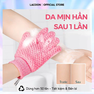 Găng tay tắm tẩy tế bào chết - Giúp làm mịn da, giúp tạo bọt, làm sạch da đa năng, massage cơ thể tẩy TBC