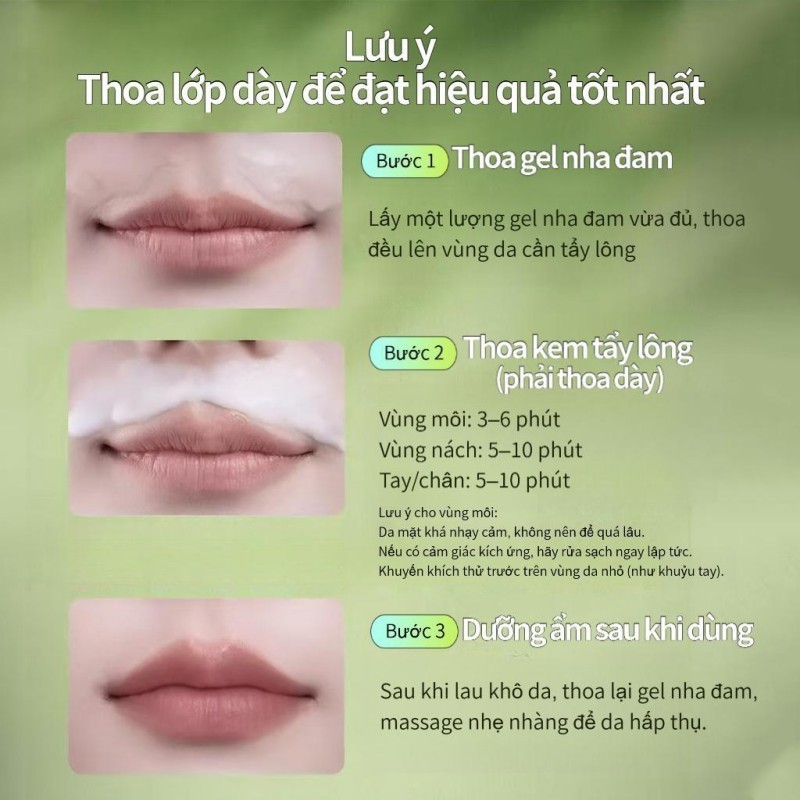 Tẩy lông không đau, không để lại vết thâm - nhẹ nhàng và phù hợp cho toàn thân, cả nam và nữ.