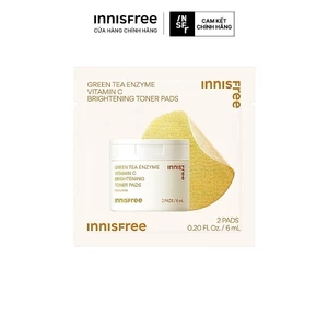 Vitamin C Pad dưỡng sáng da 2 miếng innisfree Vita C Pad Green Tea Enzyme