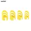 SMILE 8 miếng bảo vệ đầu ngón tay, Chọn ngón tay đàn Guitar Polymer có thể điều chỉnh, Màu vàng / Đen / Trắng / Màu be có thể điều chỉnh ngón tay cho nhạc cụ dây