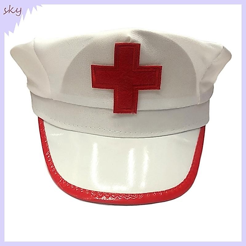 Bầu trời Cosplay Mũ y tá Tinh tế Mũ bác sĩ Mũ bác sĩ Hiệu suất sân khấu