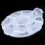 Trong kho tròn Pill Box 7 khe cắm Vòng Hàng Ngày Hàng Tuần Tablet Pill trường hợp Splitter Y COD
