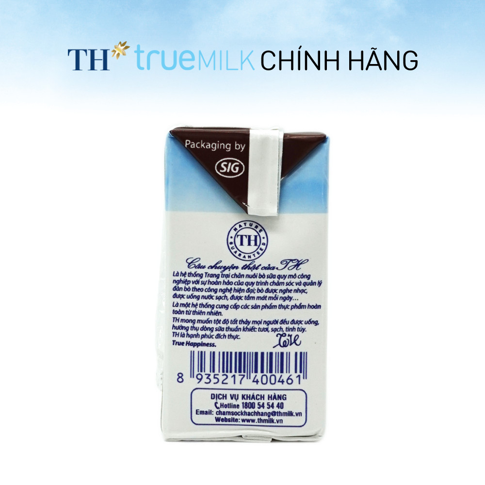 [LIVE STREAM] Thùng 48 hộp sữa tươi tiệt trùng TH true MILK sôcôla nguyên chất 110 ml (110 ml x 48)