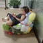 BeautifulHomeA Trong Suốt Trẻ Em Sang Trọng Đồ Chơi Bảo Quản Ghế Bao Túi Đậu Có Dây Kéo Dung Tích Chống Thấm Nước Túi Bảo Quản Búp Bê Lớn VN