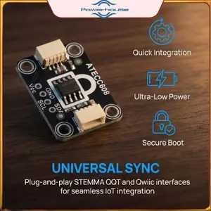 Bộ lưu trữ chìa khóa bảo mật POWER IoT ATECC608 Bảng đột phá có thể điều chỉnh với STEMMA QT Qwiic Lý tưởng cho các dự án mã hóa dữ liệu.