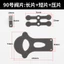 Máy nén khí không dầu im lặng Loại nhỏ Oily Máy bơm không khí loại đai Piston Máy nén khí Tấm van xi lanh Đầu van tấm Máy nén sắt V4GS