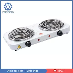 Mặt bàn Đầu đốt đôi Bếp di động Bếp nấu điện Đa chức năng Có thể điều chỉnh nhiệt độ Dễ dàng làm sạch Hiệu suất cao Thiết thực Suitabl