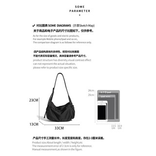Túi đeo vai phong cách Nylon Dung tích đi lại thông thường lớn Thể thao chống nước Đơn