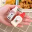 2 Chai Nước Sốt Gia Vị Mini Di Động Chai Sốt Cà Chua Salad Hộp Đựng Cho Hộp Cơm Trưa Bento Phụ Kiện Nhà Bếp ELWW