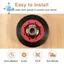 4 chiếc 8536974 Con lăn trống máy sấy Phù hợp cho, - Thay thế 8536974, 8536973, W10314171, WPW10314173, PS11752609