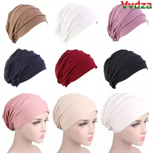 VVDZA Muslim Hijabs Mũ ngủ mềm Mũ len mùa đông ấm áp