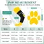 QEARY Paw Protectors, Giày cho chó chống rơi chống bụi bẩn, Đế cứng thoáng khí thoải mái Chống trượt Không kẹp Boot thú cưng ngoài trời
