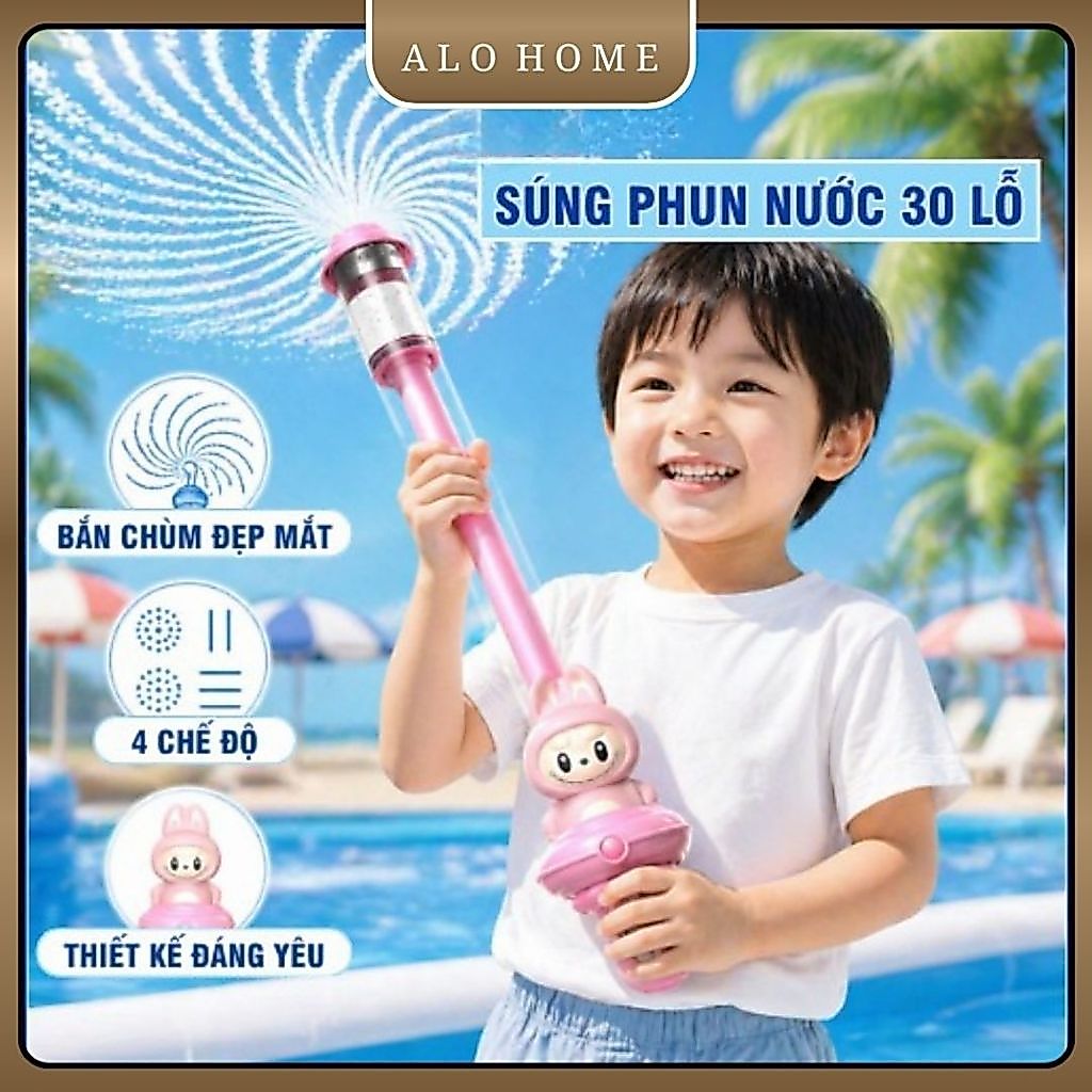 Súng Phun Nước 30 Lỗ ALOHOME – Đồ Chơi Phun Nước Cho Bé