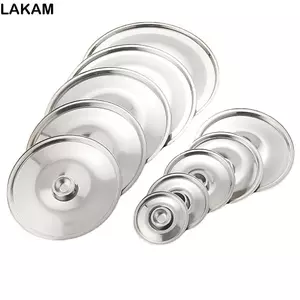 Nắp nồi tròn LAKAM, Nắp nồi bằng thép không gỉ 10-24cm, Làm dày thay thế nắp nồi đa năng Đồ dùng nhà bếp