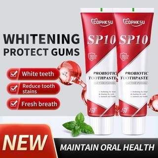 Kem đánh răng SP10 làm trắng răng vượt trội, làm sạch mạnh mẽ loại bỏ vết ố vàng bảo vệ men răng vượt trội
