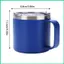 Cốc di động dành cho du lịch Cốc uống nước cách nhiệt có thể xếp chồng lên nhau 12oz Cốc cà phê di động có nắp & tay cầm Tường đôi jiwvn