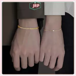 JRP 2 Chiếc Đơn Giản Thời Trang Tinh Tế Vòng Tay Cho Cặp Đôi Unisex Cao Cấp Cảm Giác Trái Tim Vòng Tay Trang Sức Phụ Kiện Quà Tặng Valentines JRP