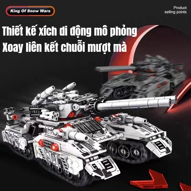 Bộ Đồ Chơi Lắp Ráp Xe Tăng Chiến Đấu,Mô Hình Nhựa ABS An Toàn,Đồ Chơi Giáo Dục Cho Bé 5-12 Tuổi
