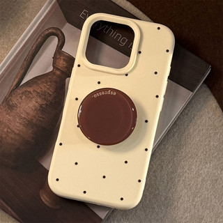 Ốp Lưng Cho iPhone 13 14 15 16 Pro Max Apple iPhone Case Cà Phê Màu Đứng Vàng Nâu